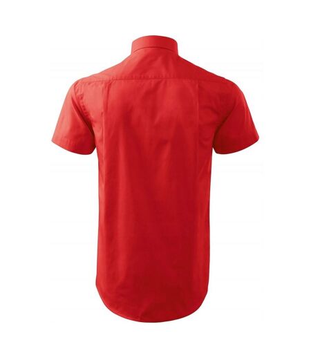Chemise Motif/style Uni Chic Homme Rouge Malfini