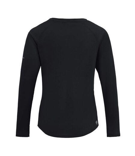 Womens/ladies Serenity Long-sleeved T-shirt Black Dare 2B