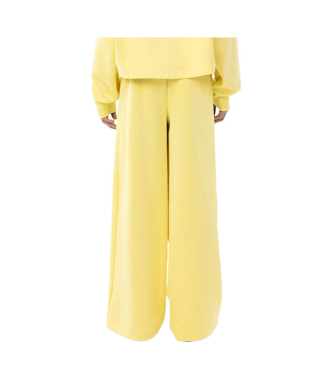 Pantalon jaune homme lacoste runway oversized satin-2