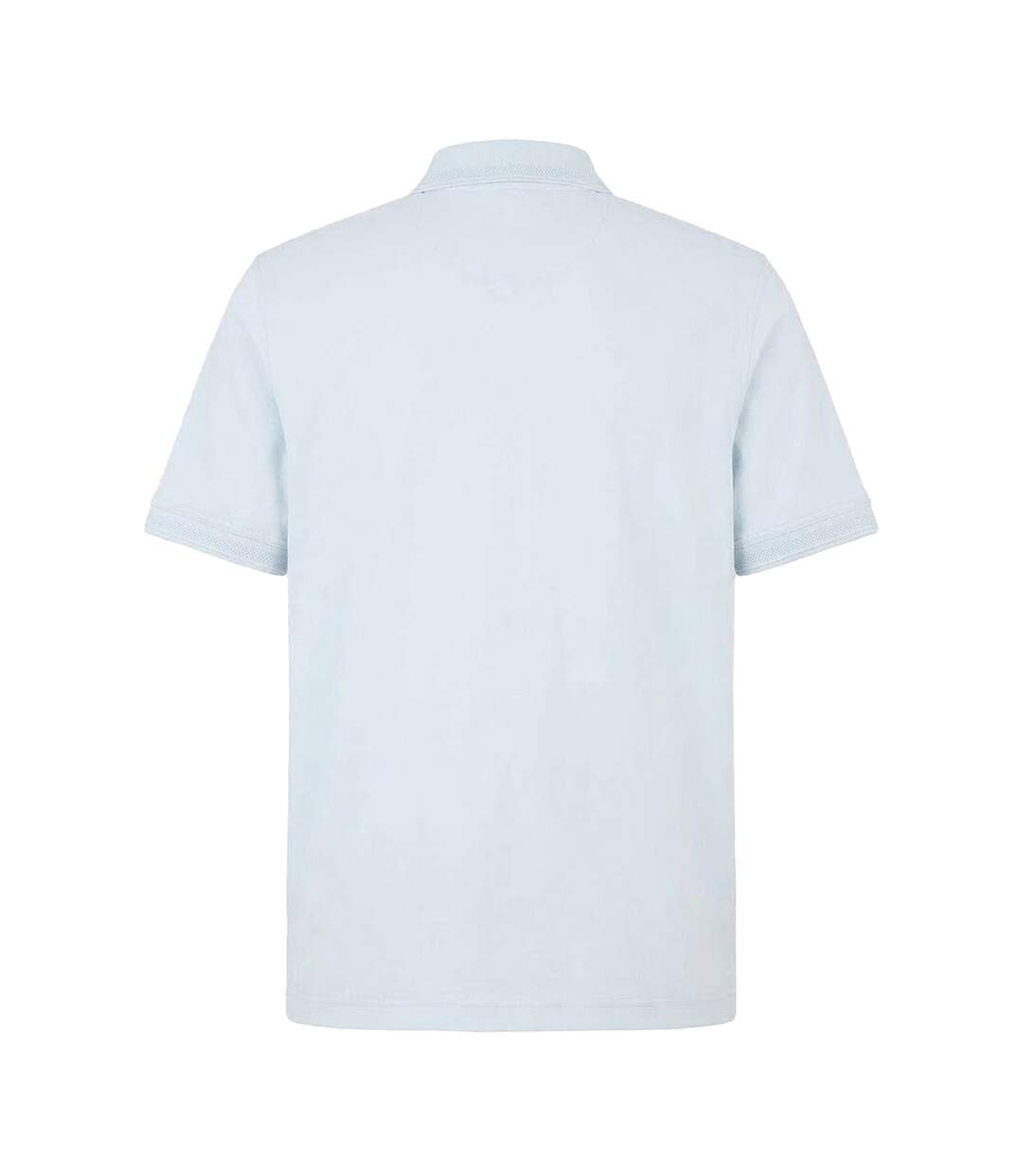 Mens Interlock Short-sleeved Polo Shirt Blue Boss-2