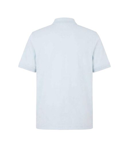 Mens Interlock Short-sleeved Polo Shirt Blue Boss