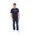 Mens Chantlars T-shirt Navy Crosshatch-1
