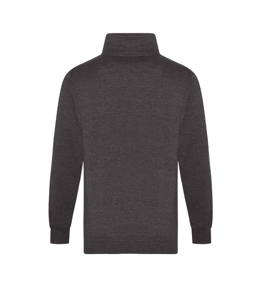 Mens quarter zip sweatshirt charcoal PRO RTX-2