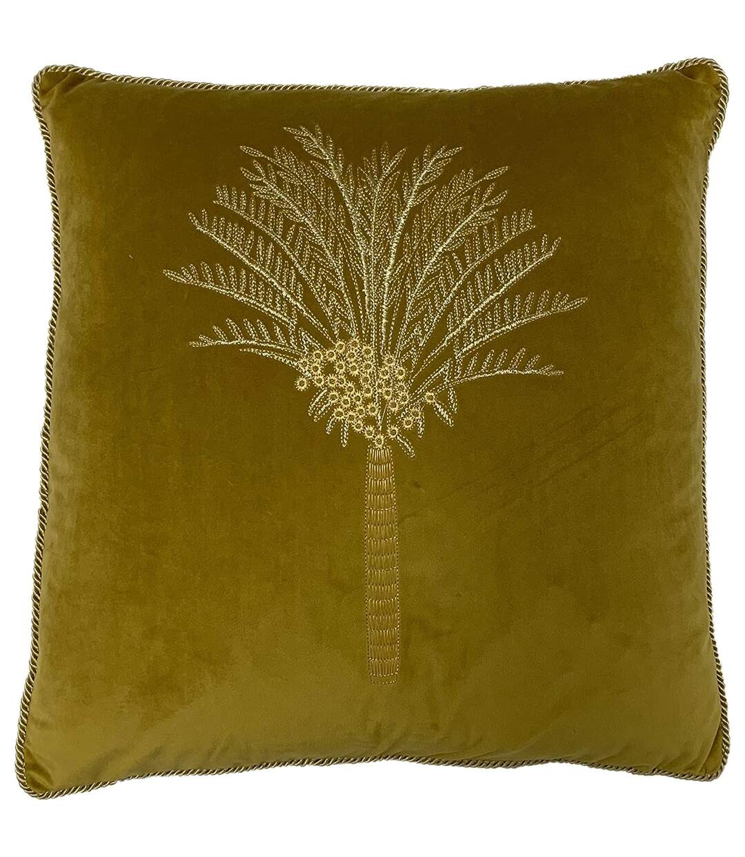 Palm tree cushion cover one size olive Furn