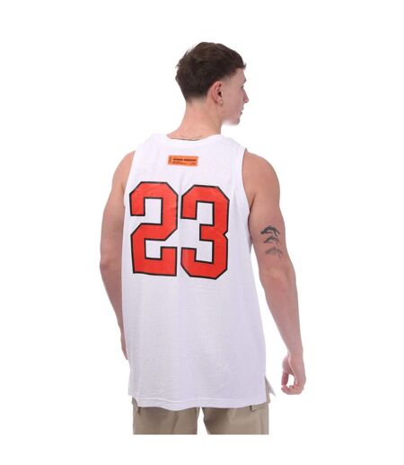 Mens 23 tank top white/red Heron Preston