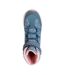 Bottines Lomer Enfant Turquoise Vif Rose Clair Iguana-4