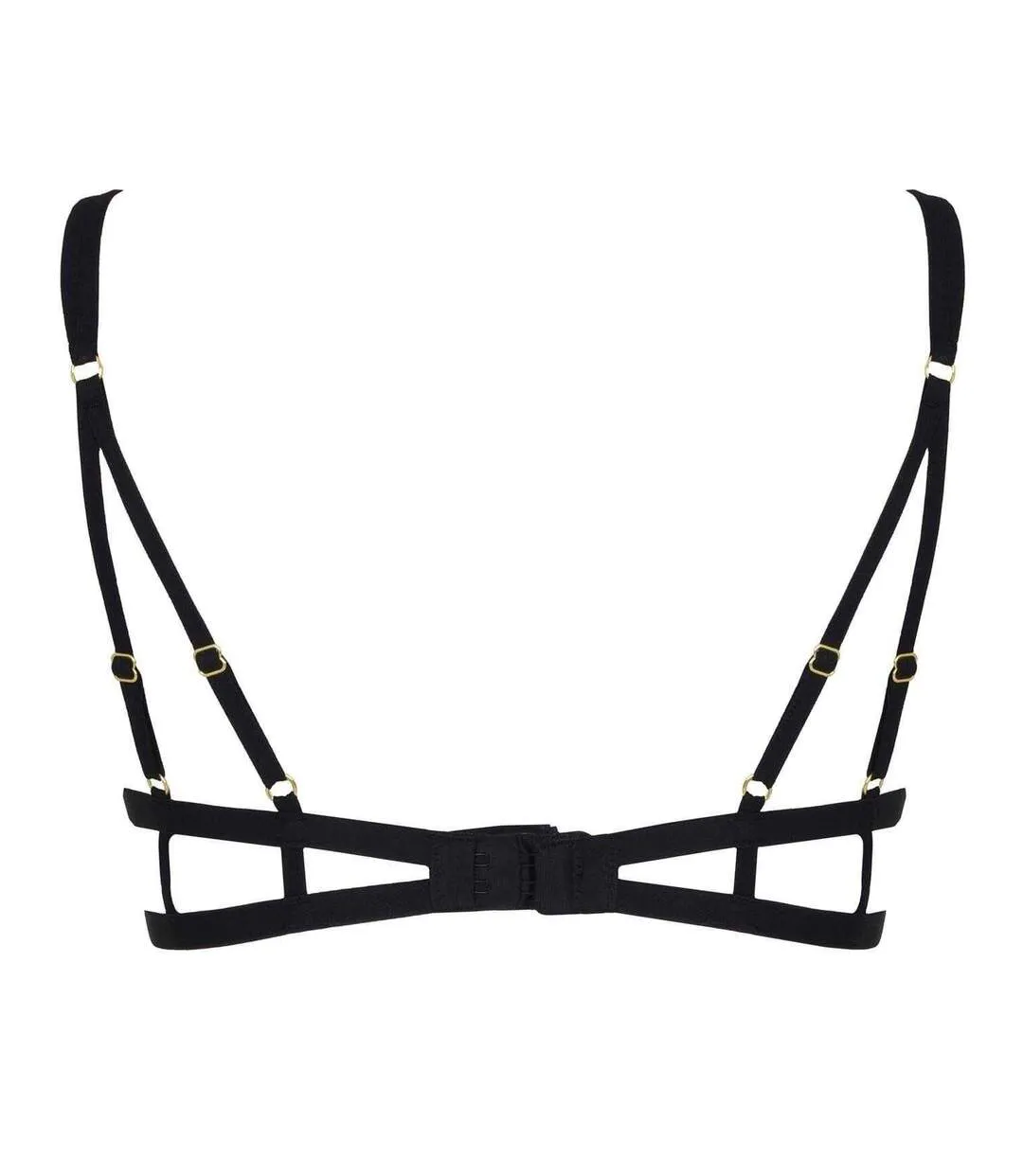 Womens/ladies Cut Out Lace Bra Black Bluebella-2