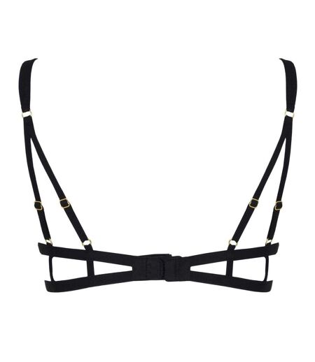 Womens/ladies Cut Out Lace Bra Black Bluebella