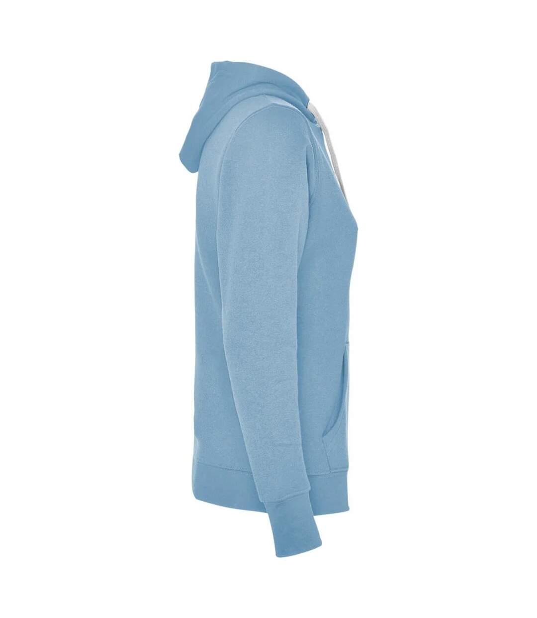 Sweat Urban Femme Bleu Ciel Blanc Roly-3