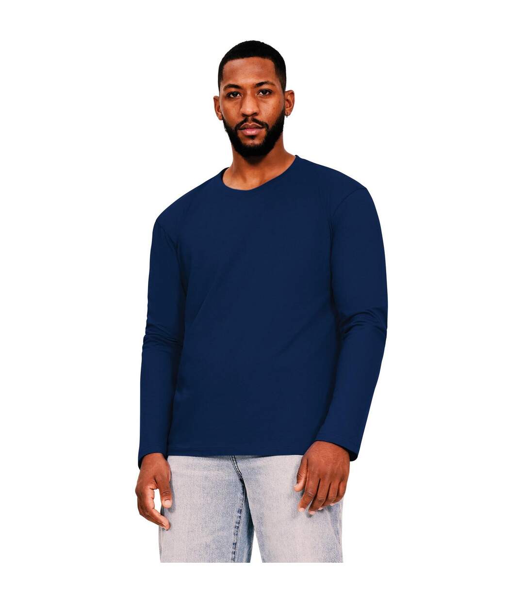 Mens performance t-shirt navy Casual Classic-1