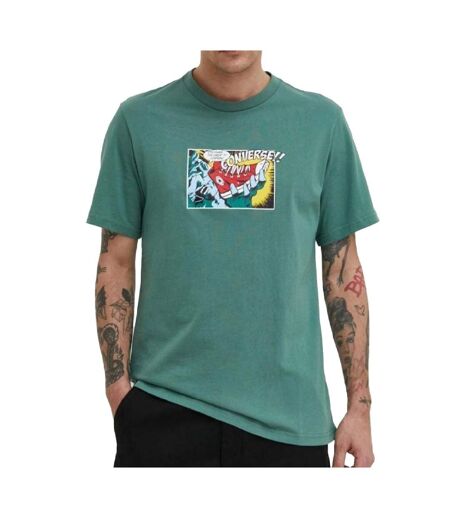 T-shirt Vert Homme Converse Comic - L