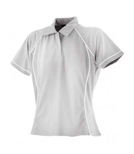 Polo femme blanc Finden & Hales