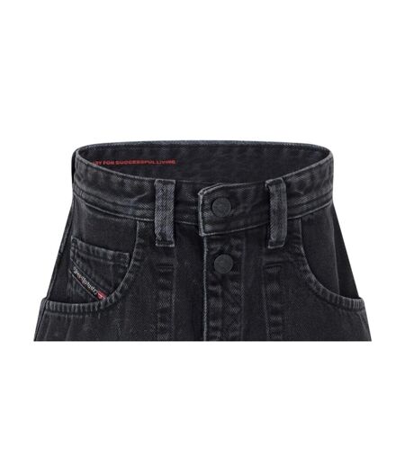 Mini Jupe Femme Noir Gris Bleu Denim Diesel