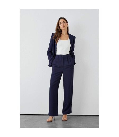 Pantalon de costume femme bleu marine Principles