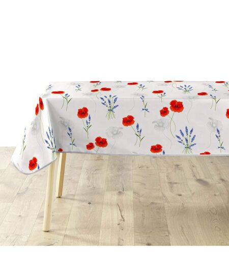 Nappe Imprimé Sisteron 140x240cm Blanc