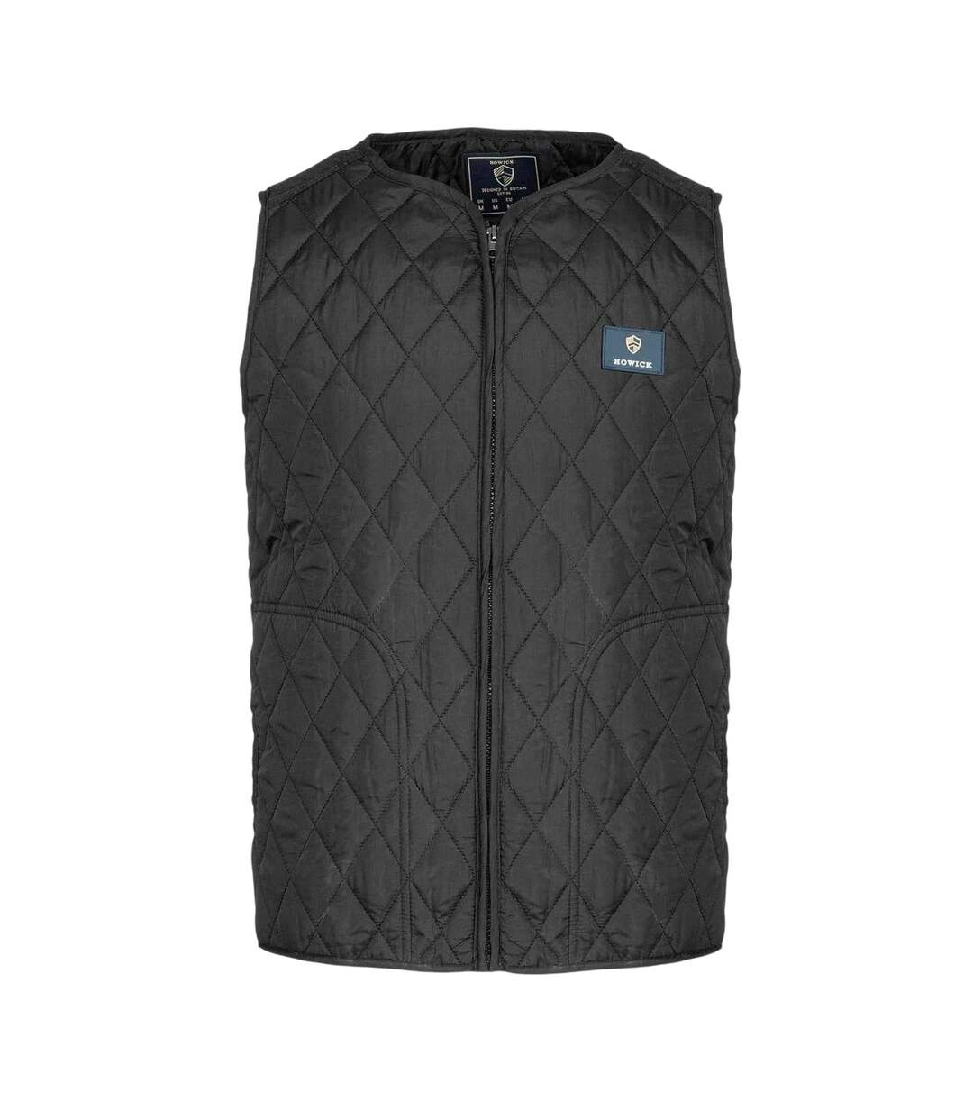 Mens Quilted Polyester Lightweight Gilet Black Howick-1
