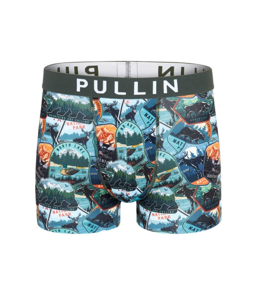 PULL IN Boxer Homme Microfibre YELLOWSTONE24 Bleu Vert-1