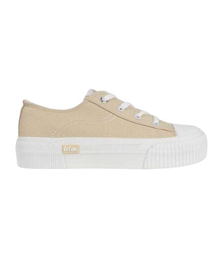 Baskets Femme Beige Lee Cooper