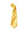 Premier Mens Plain Satin Tie (Narrow Blade) (Pack of 2) (Sunflower) (One Size)