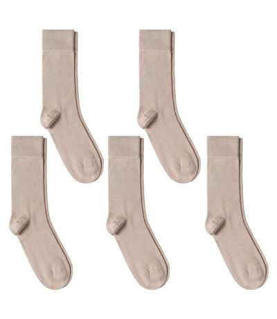 Chaussettes jersey unies – Lot 5 paires  - Fabriqué en UE