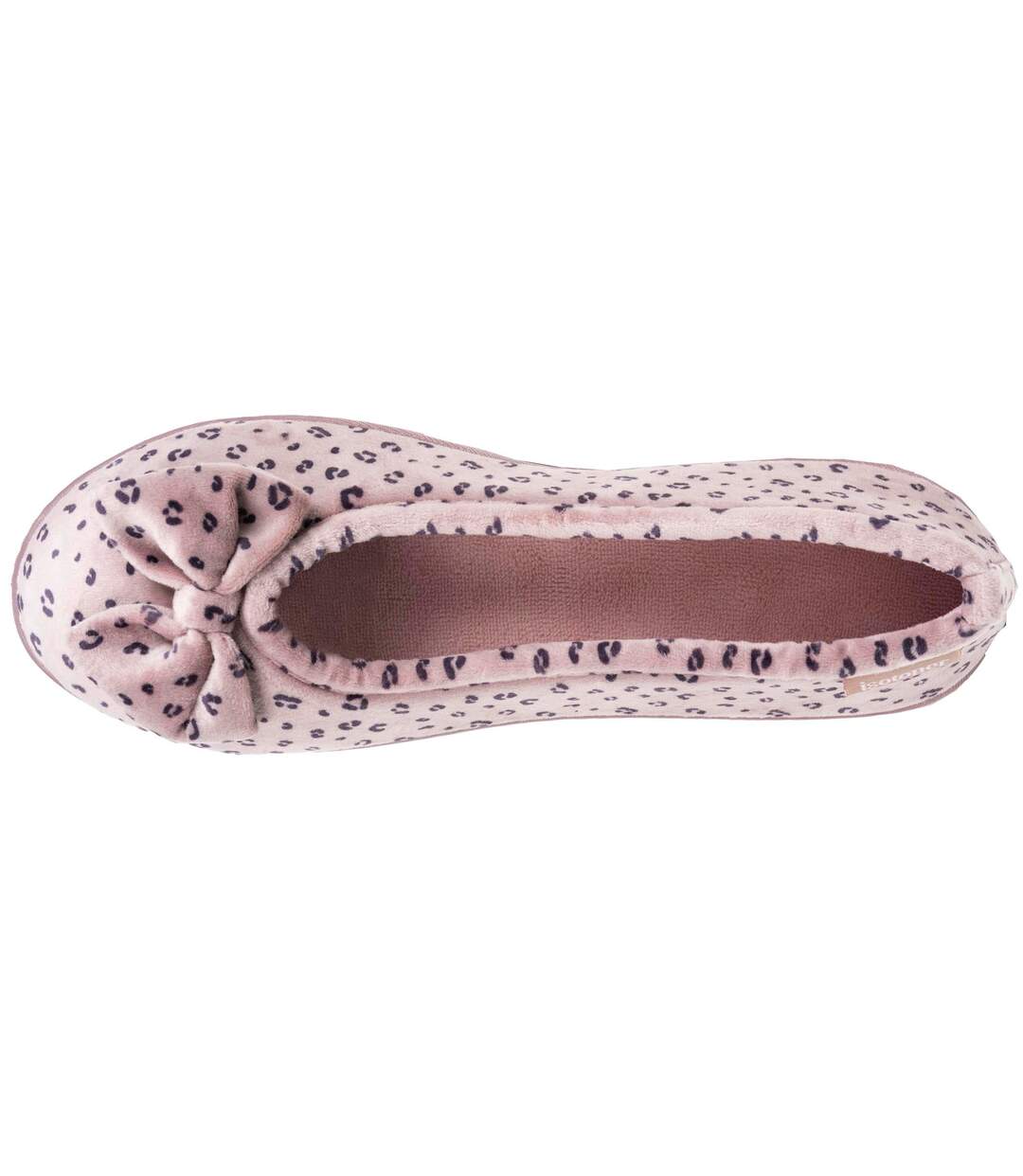 Isotoner Chaussons Ballerines femme microvelours semelle ergonomique soutien voûte plantaire-3