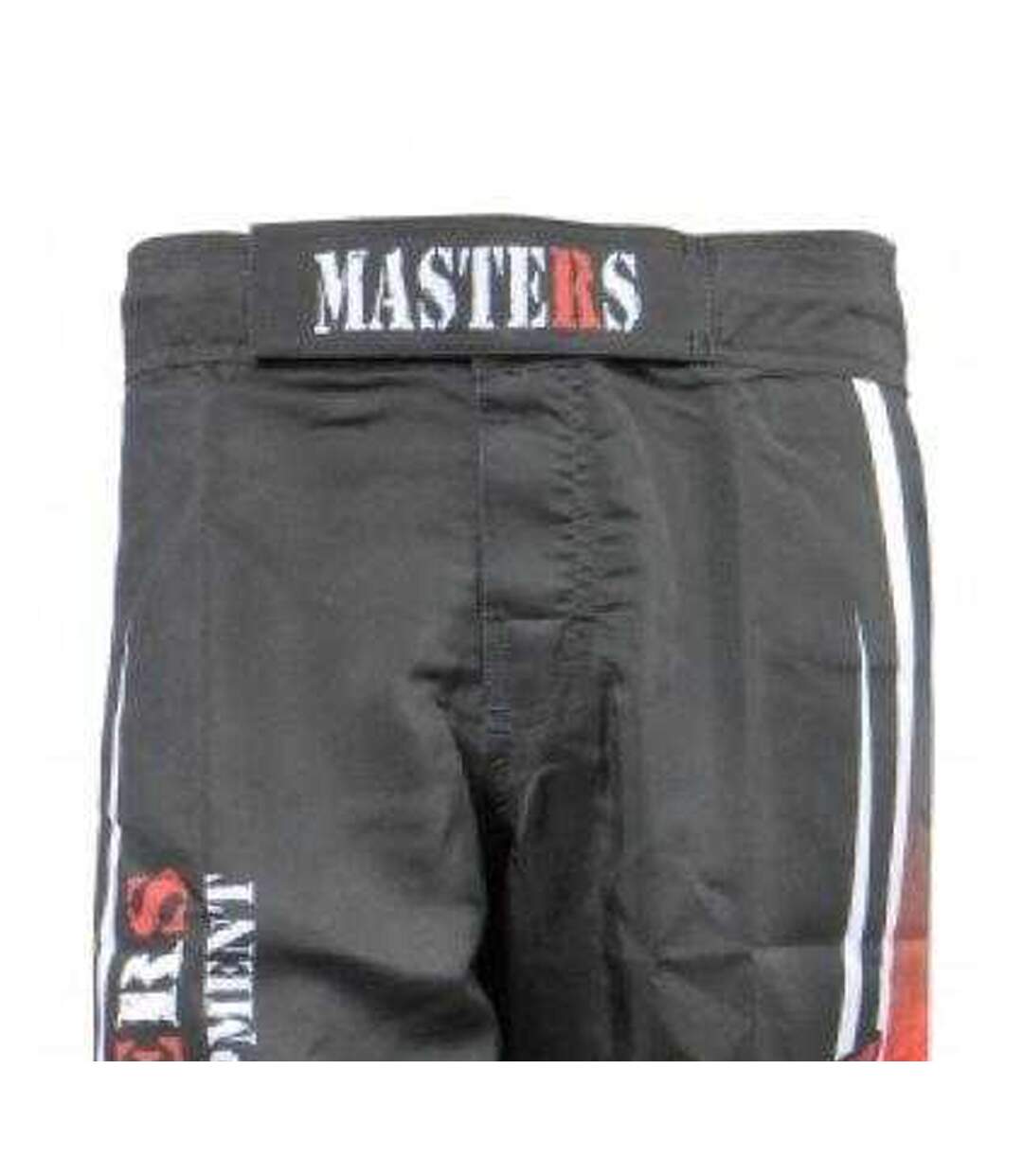 Mens Polyester Martial Arts Fight Shorts Black Masters-3