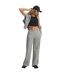 Womens/ladies Wide Leg Sweatpants Grey Under Armour-1