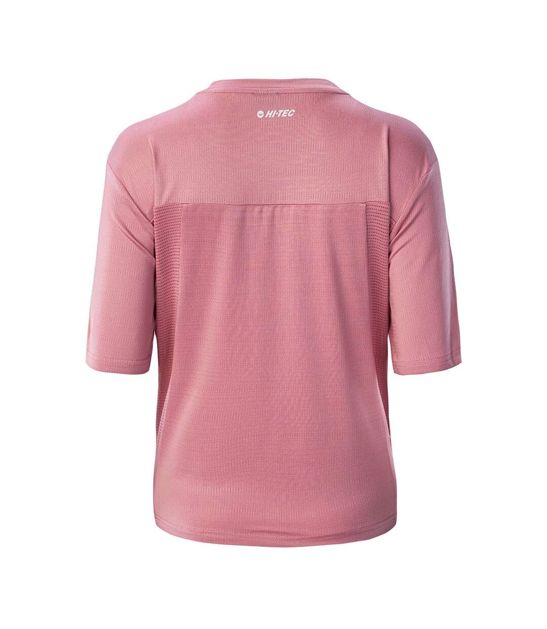 T-shirt lady elsu femme mauve rosé Hi-Tec-2