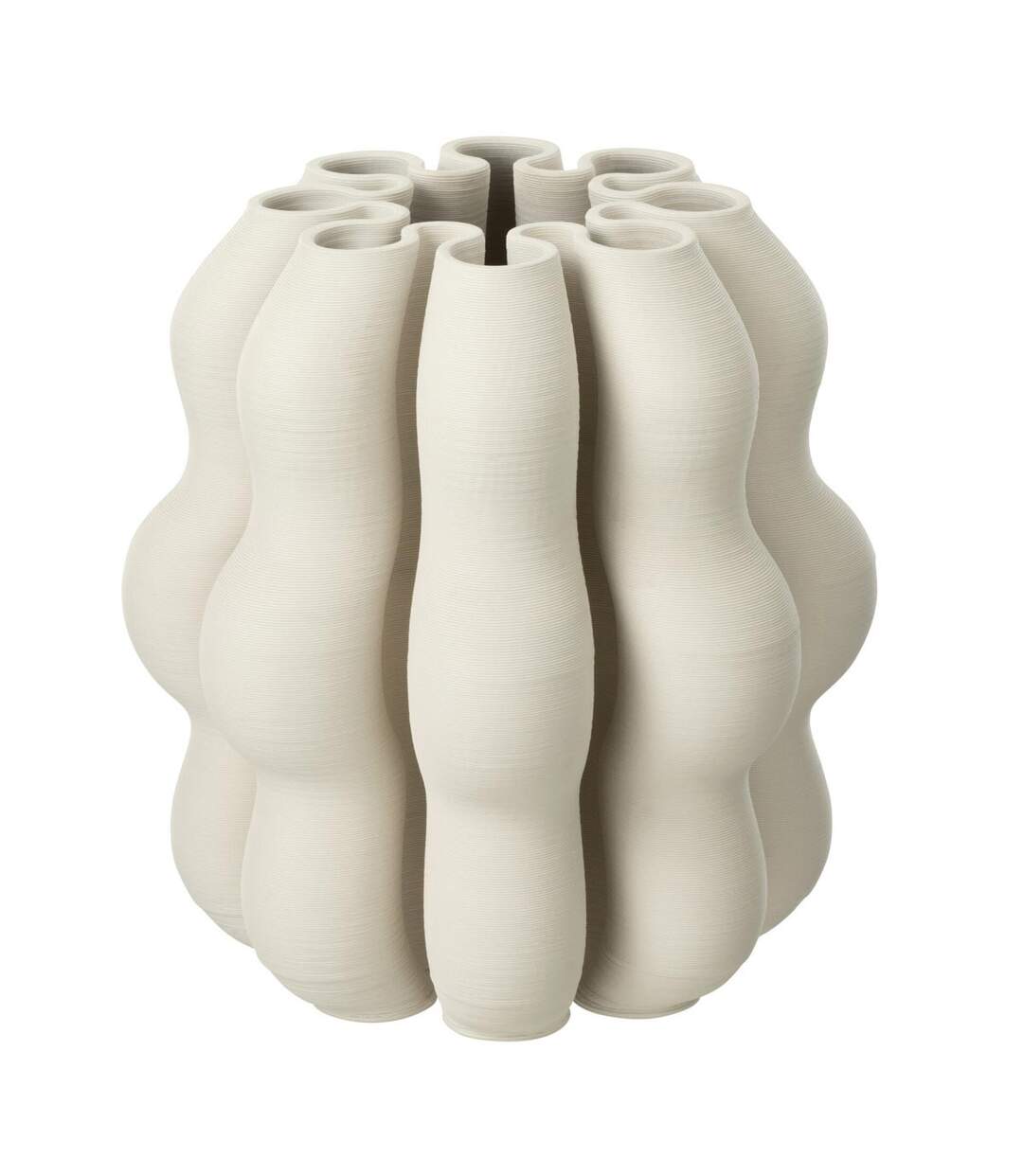 Vase Design en Céramique Naos 25cm Beige-1