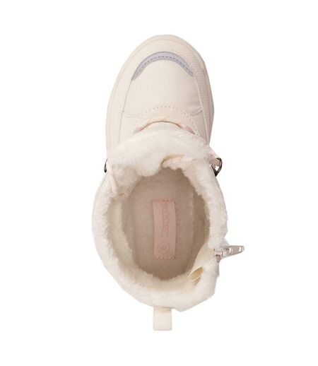 Childrens/kids Alido Ii Tex Snow Boots White Beige Kappa