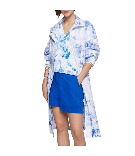 Sweat Femme Blanc Bleu Boss