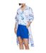 Sweat Femme Blanc Bleu Boss-4