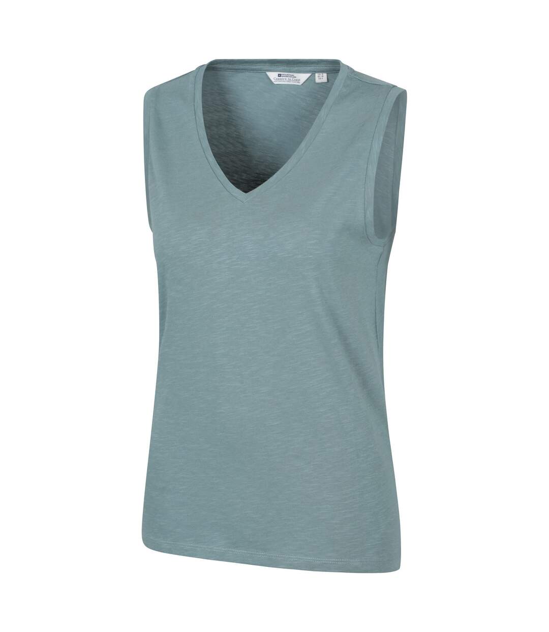 Womens/ladies whitley v neck vest top pale green Mountain Warehouse-4