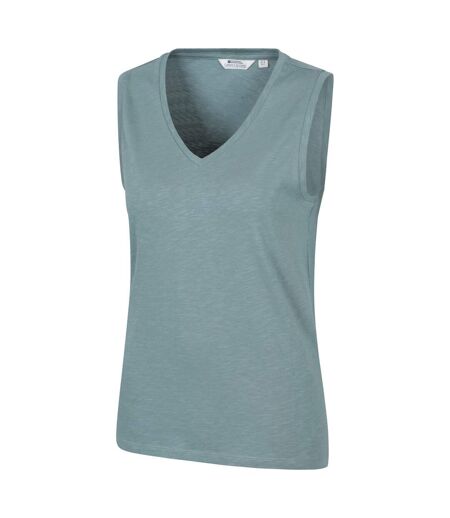 Womens/ladies whitley v neck vest top pale green Mountain Warehouse