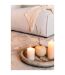Vase Design Boule Céramique 18cm Beige-3