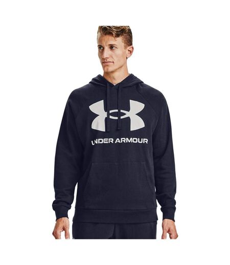 Sweat À Capuche Rival Homme Bleu Marine Under Armour