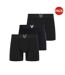 Pack Of 3  Mens Jonathan Boxer Shorts  Black Lyle & Scott-1