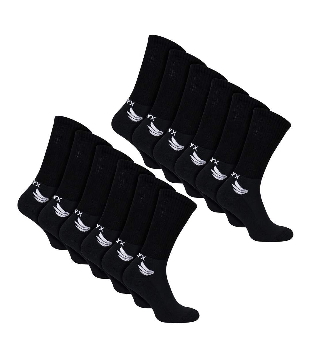 12 Pack Mens Bamboo Sports Socks | Reinforced Heel & Toe Breathable Socks-1