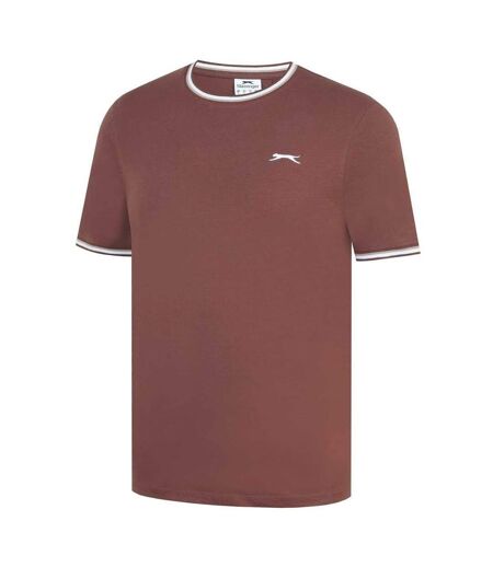 Mens Cotton T-shirt Charcoal Marl Slazenger