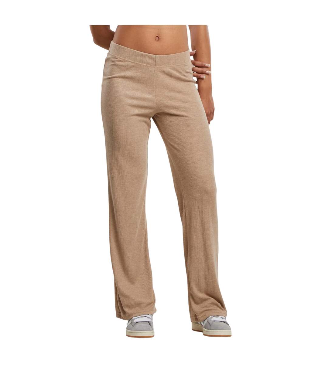 Pantalon Motif/style Côtelé Femme Beige Chiné Urban Classics-1