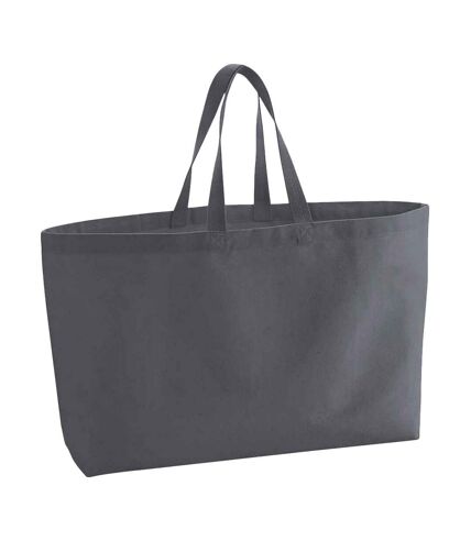 Westford Mill Canvas Oversized Tote Bag (Graphite Grey) (One Size) - UTPC4986