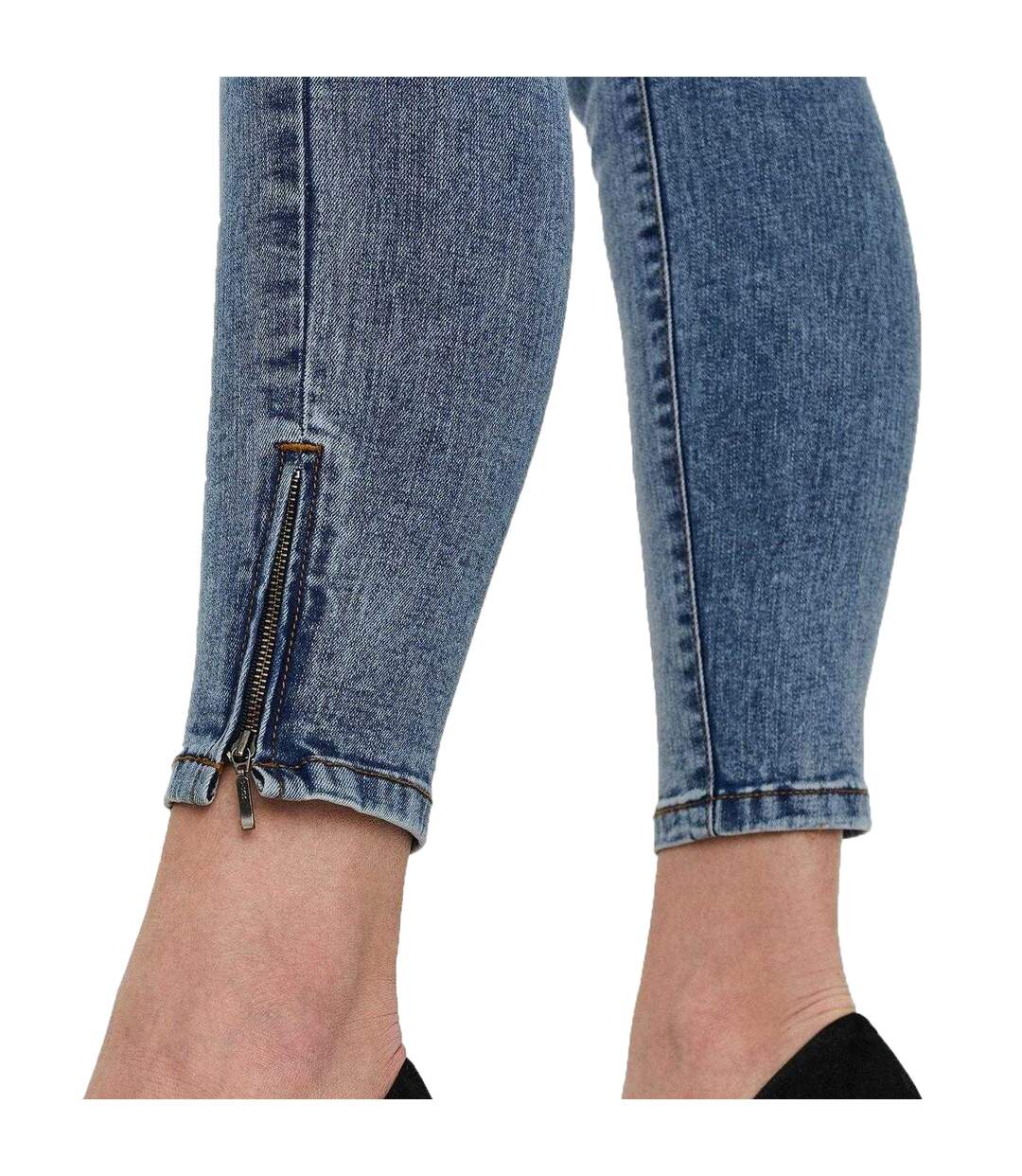 Jean Femme Bleu Denim Clair Vero Moda-4