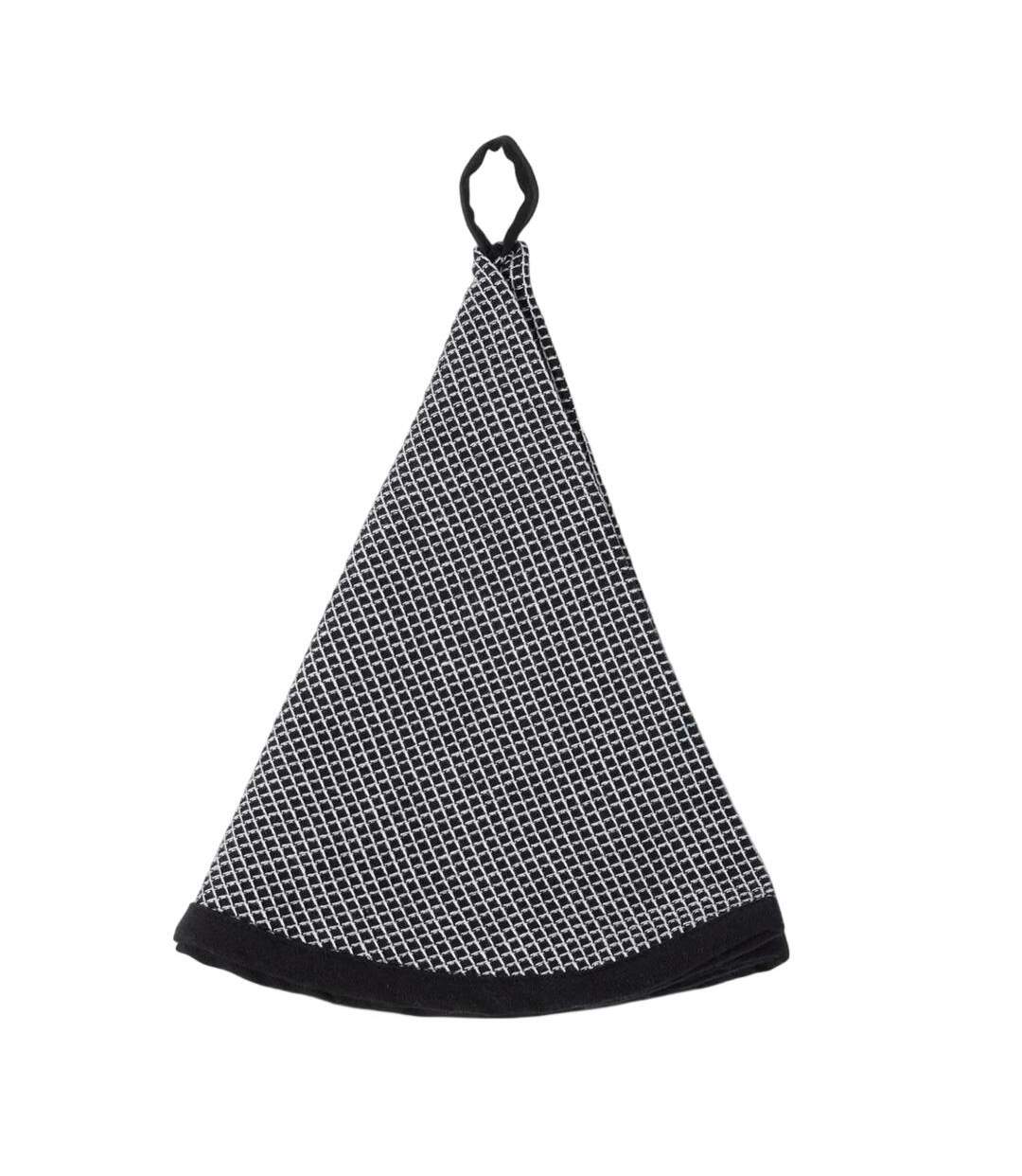 Torchon noir/blanc 60cm-1