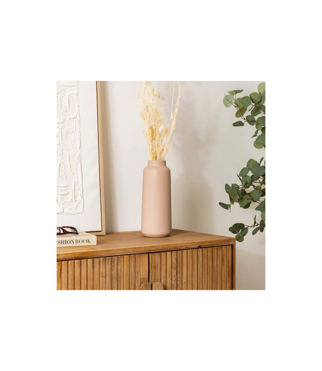 Vase en Dolomite Rily 30cm Nude-2