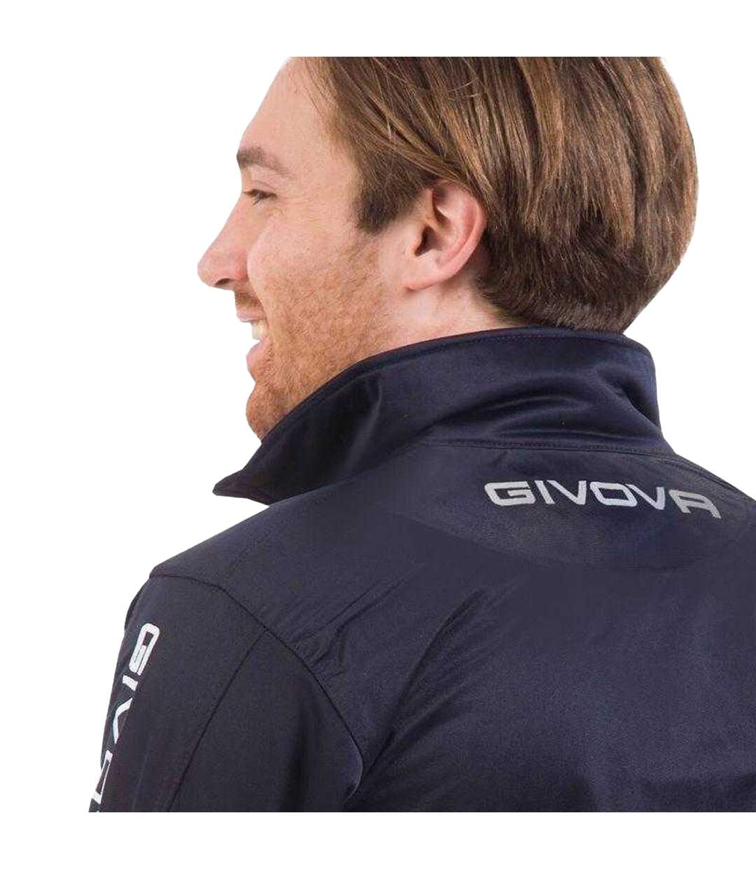 Mens Tuta Visa Tracksuit White Black Givova-3