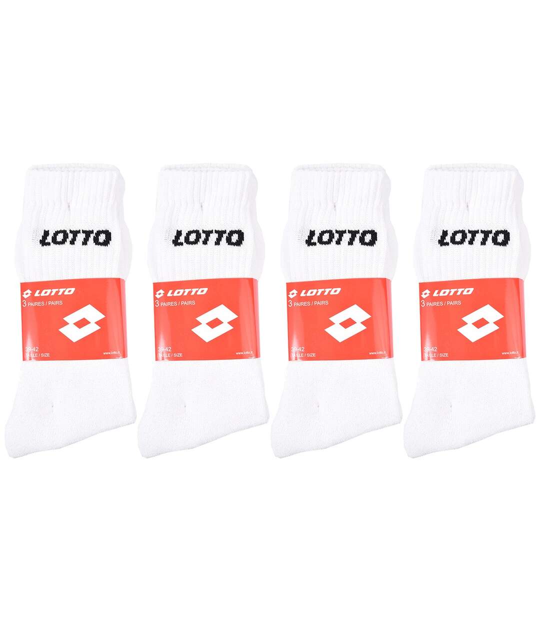 Chaussettes Homme LOTTO Pack de 12 paires TENNIS 6014