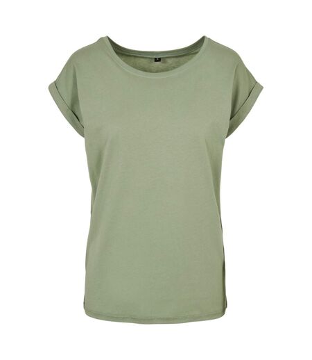 T-shirt Femme Vert De Gris Clair Build Your Brand