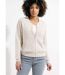 Gilet zippé esprit bomber maille brillante-1