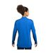 Womens/ladies Performance Zip Neck Training Sweatshirt Blue White Nike-3