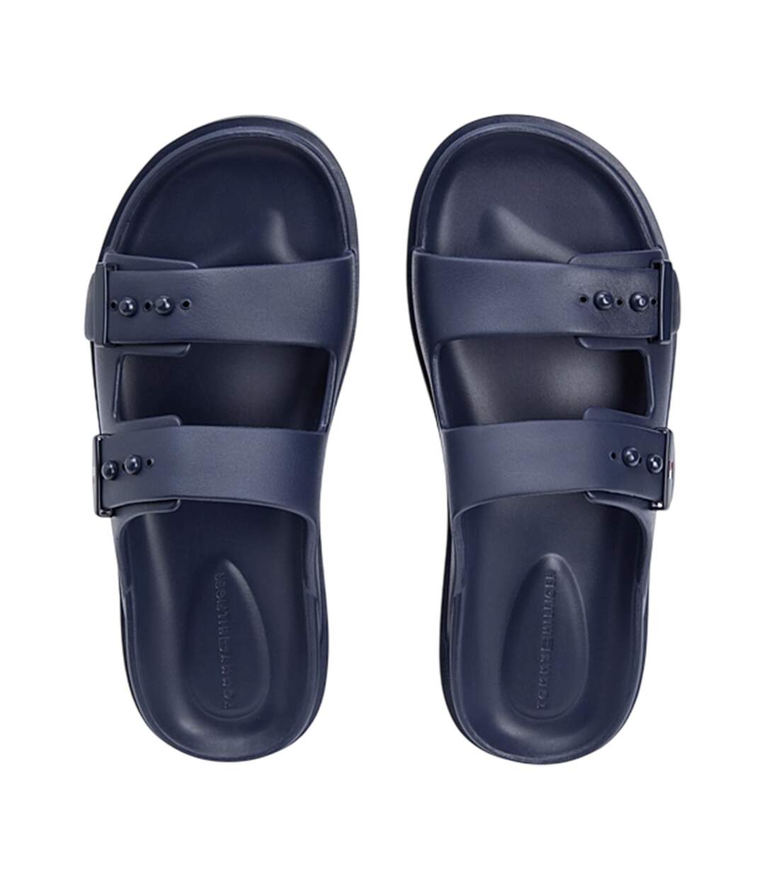 Mens Logo Double Strap Sliders Desert Sky Tommy Hilfiger-3